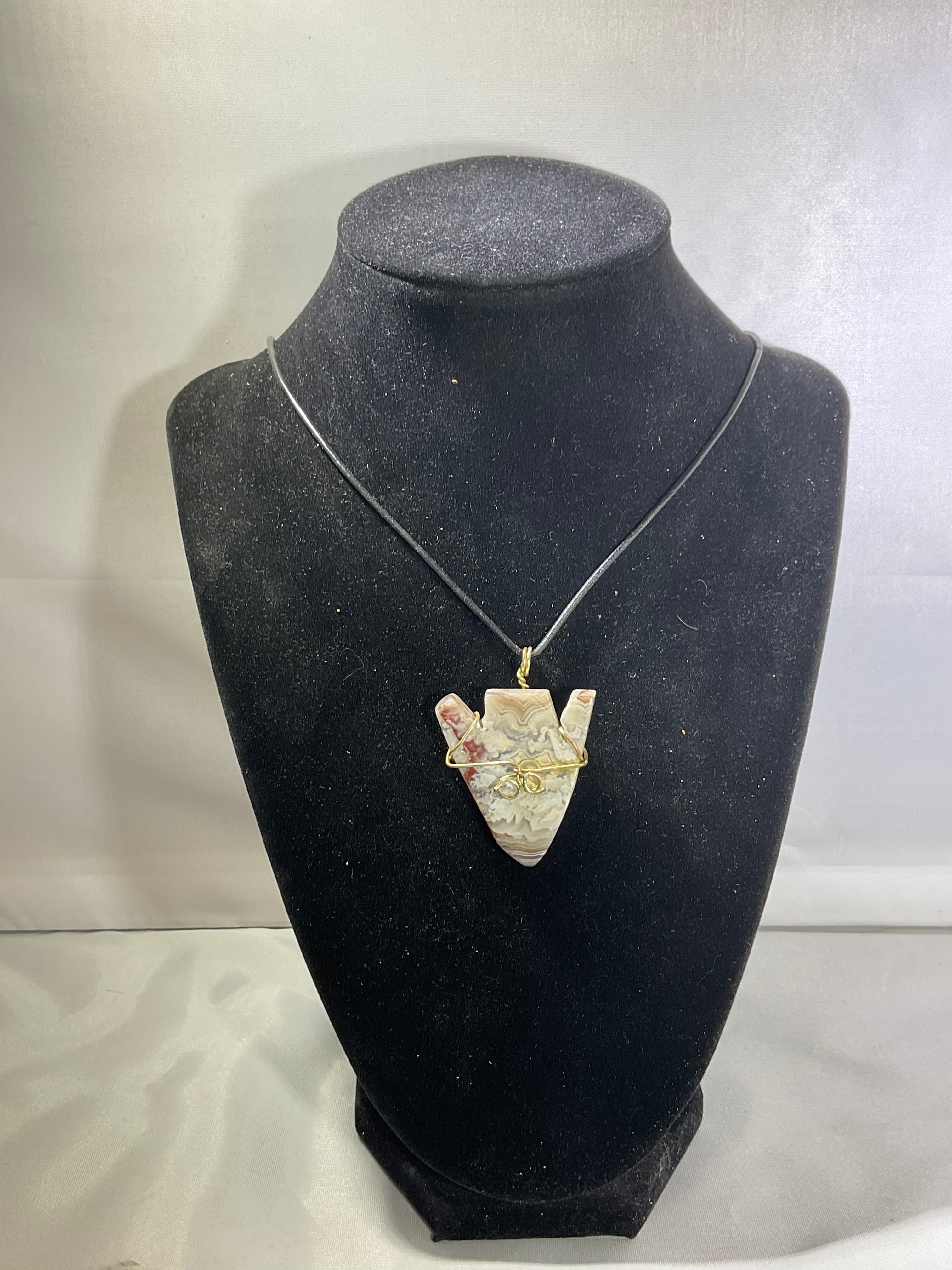 Crazy Lace Agate Arrow Head