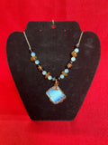 Opalite diamond cab