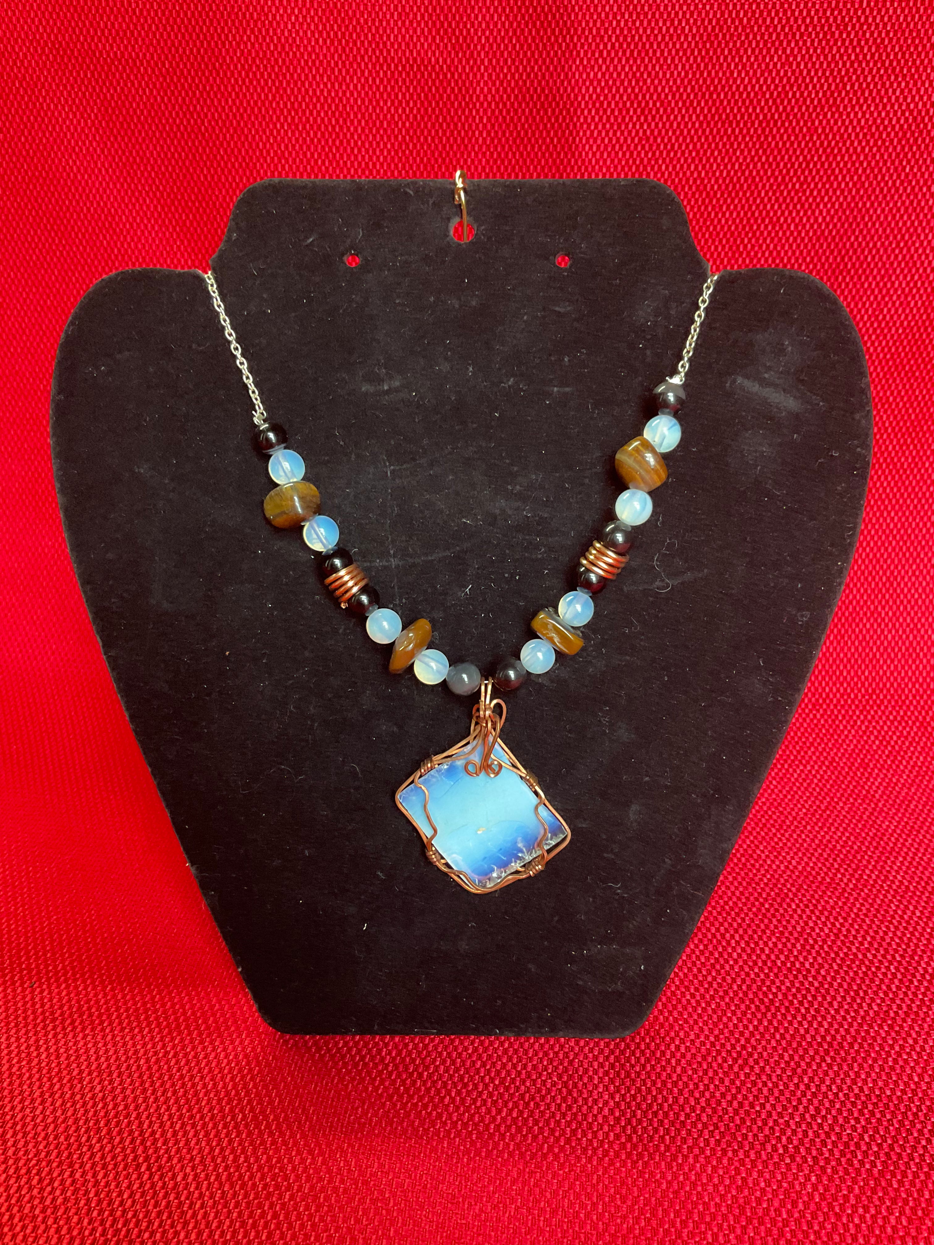 Opalite diamond cab