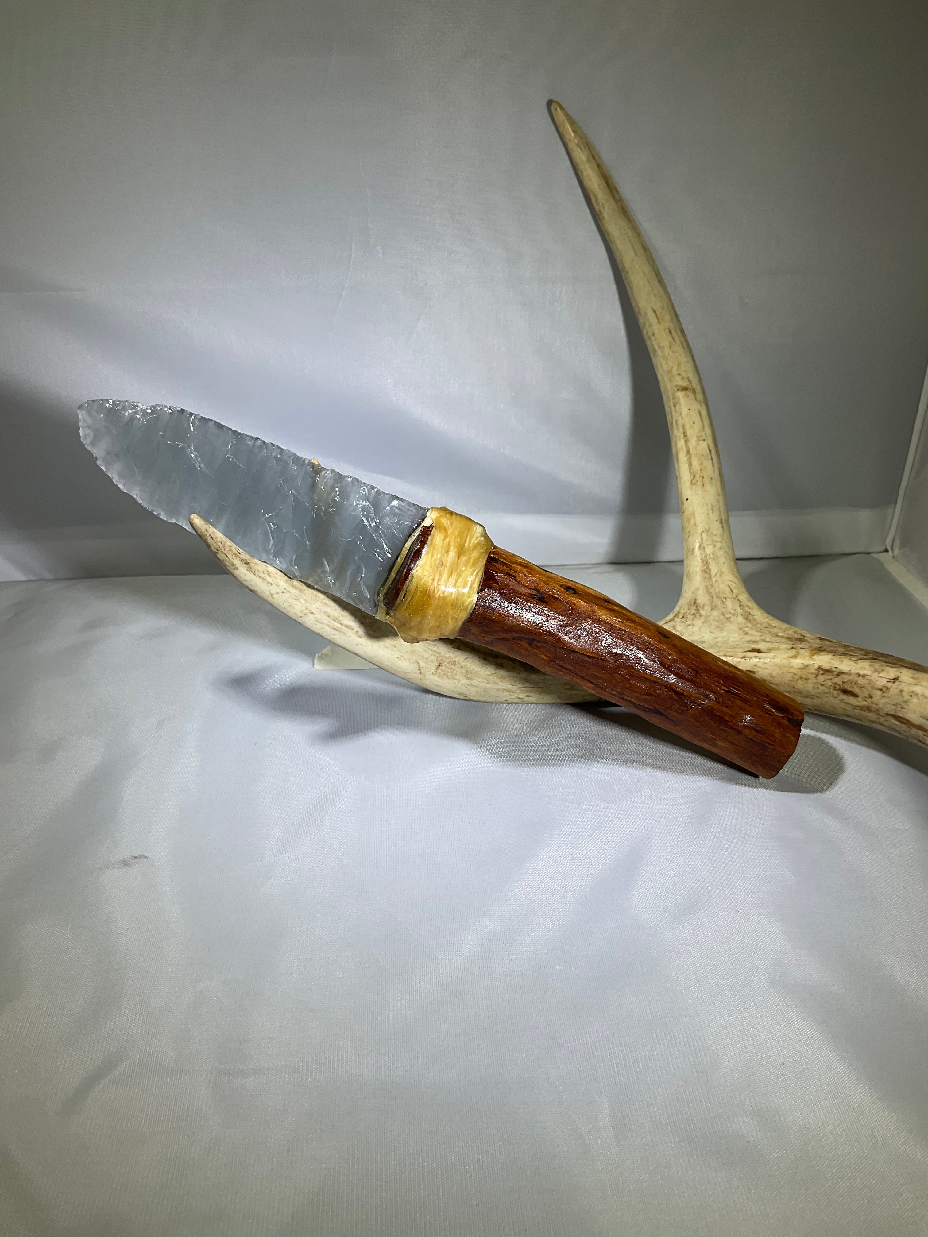 Silver Fiber Optic Glass Knife